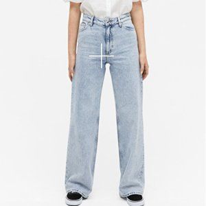 Monki Yoko Jeans - Light Blue (Size 4)